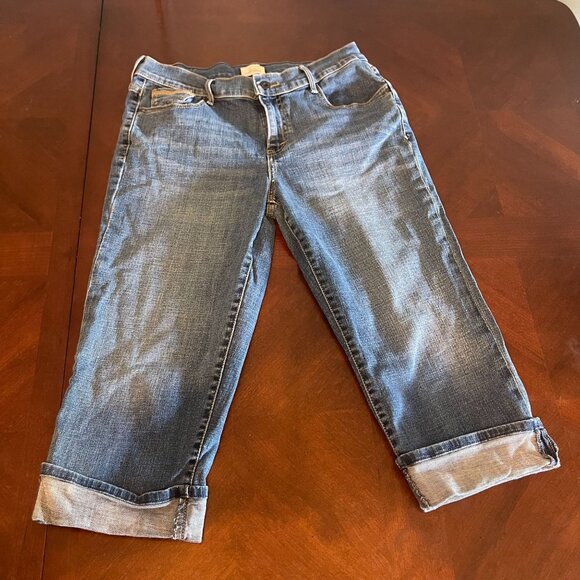 Levis 515 Capri Denim Jeans Womens Size 8 Blue Cotton - Picture 1 of 14